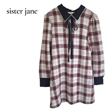 sister jane 시스터제인 체크 미니 원피스 리본
