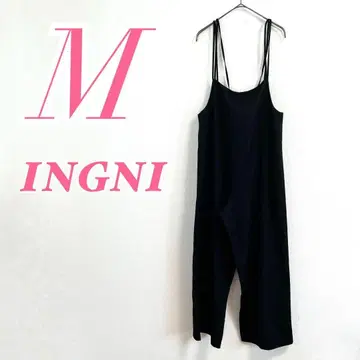 INGNI 블랙 살로펫 M 사이즈 오버롤 캐주얼 코디