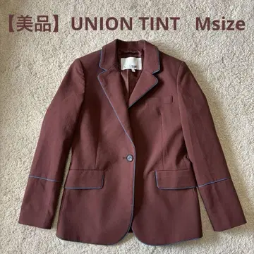 UNION TINT 브라운 테일러드 자켓 자켓 파이핑 M