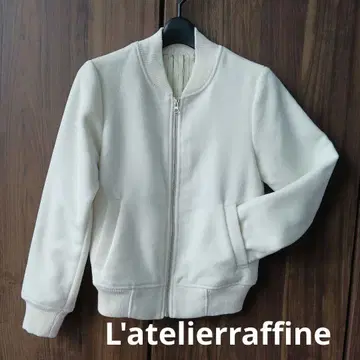 L'atelierraffine 센슈카이 화이트 집업 자켓 S 깔끔한