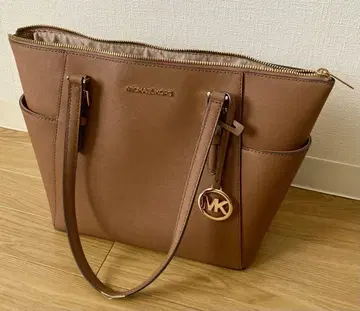 [중고] MICHAEL KORS 브라운 토트백