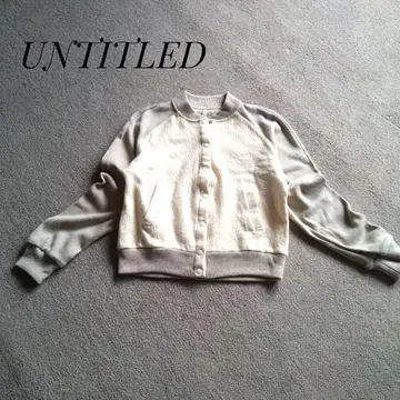 새상품급 UNTITLED 니트 스타디움 점퍼