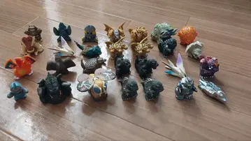 고질라 괴수 포켓몬 손가락 인형 세트 28개