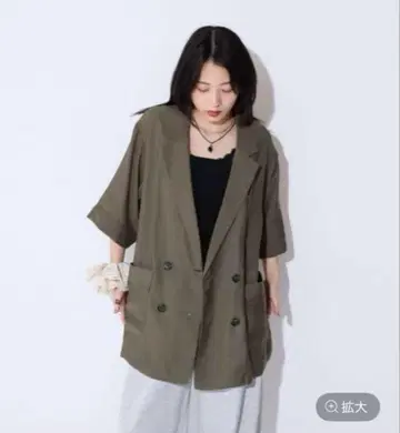 루프 W 자켓 SS 올리브 FREE 사이즈