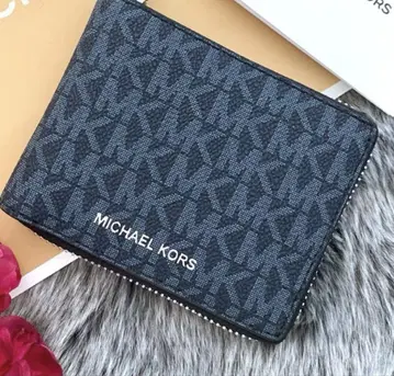 MICHAEL KORS 네이비 접이식 지갑