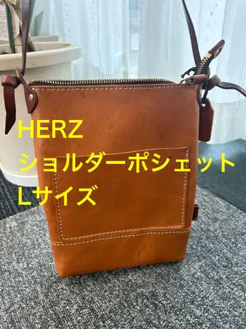 HERZ 숄더 미니백 L 사이즈 카멜