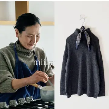 새상품급 마가렛호웰 소프트 캐시미어 터틀넥 니트 5.3만