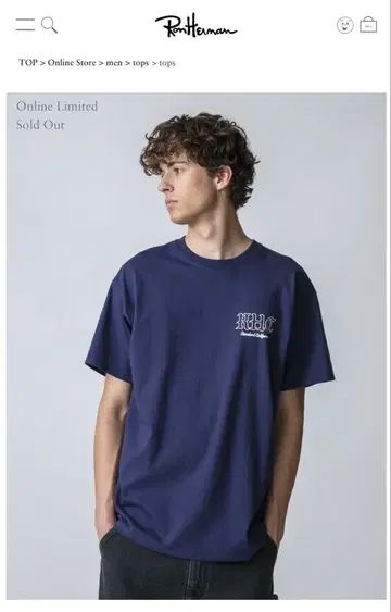STANDARD CALIFORNIA x RHC 네이비 셔츠