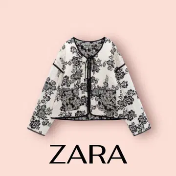 ZARA 자라 퀼팅 자켓 리버서블 꽃무늬