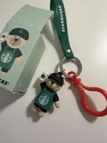 스타벅스 곰 베어리스타 스트랩 키링