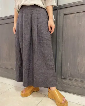 새상품급 파드칼레 린넨 스커트
