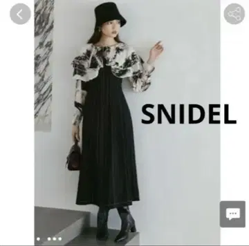SNIDEL@스티치 코르셋 라이크 점프 스커트