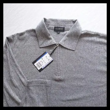 엘리먼트 오브 심플 라이프 남성용 긴팔 하프 지퍼 니트 셔츠/L