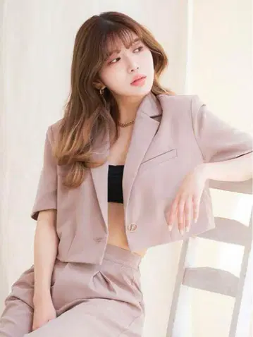 Darich 하프 슬리브 숏 자켓 익명 배송