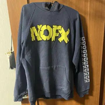 NOFX 후드 부착 후드티 네이비