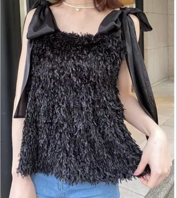 스나이델 페더라이크 리본 뷔스티에 SNIDEL