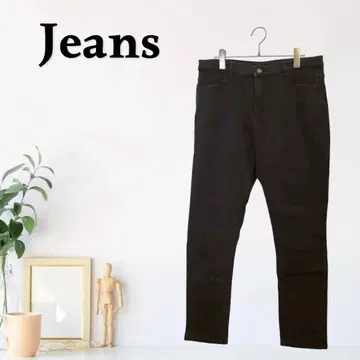 zG358 [ XS ] Jeans 블랙 데님 하이웨스트 캐주얼