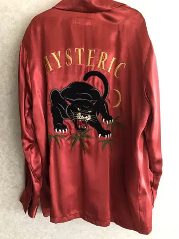HYSTERIC 빨간색 수베니어 긴팔 셔츠