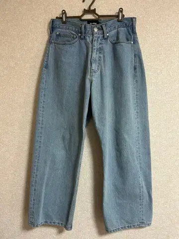 XLARGE 와이드 데님 30inch 라이트 인디고