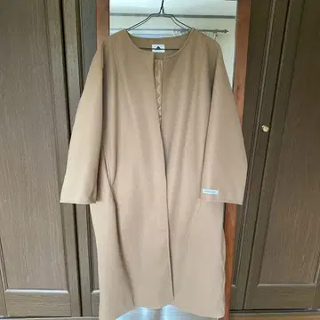 ABITOKYO 노카라 자켓 노카라 코트 베이지