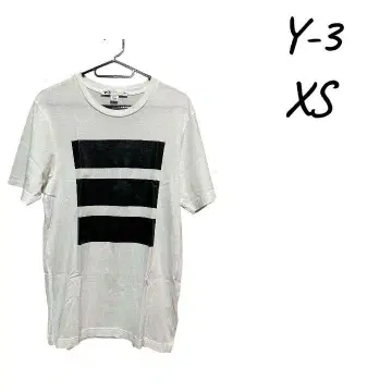 [새상품급] Y-3 화이트 남성용 T셔츠 XS