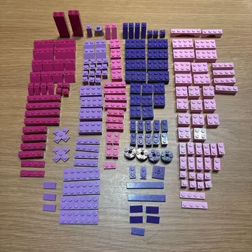 LEGO 핑크 보라색 계열 부품 세트
