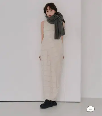 Hella 헤라 컷 자카드 패치워크 드레스