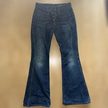 BIG-JOHN BRAPPERS 플레어 벨보텀 데님 남성용 70s