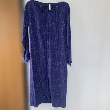 배송비 포함 ICHI 네이비 플라워 프린트 롱 원피스