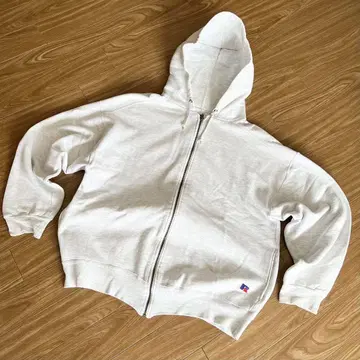 RUSSELL ATHLETIC 풀 집업 후드티 하이 코튼 90s