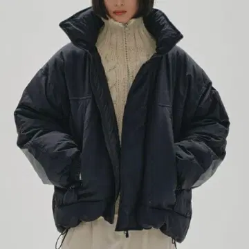 todayful 몬스터 다운 숏 네이비 38