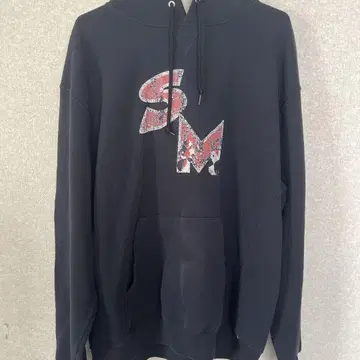 Russell Athletic 블랙 후드티 XL