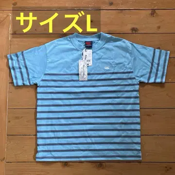 canterbury RA30065 사이즈 L 스카이블루 스트라이프 티셔츠
