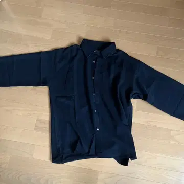 CLEL 벌룬 슬리브 셔츠 S 블랙