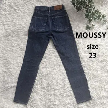 MOUSSY 마우지 슬림 테이퍼트 데님 인디고 23 다크 네이비 새상품급