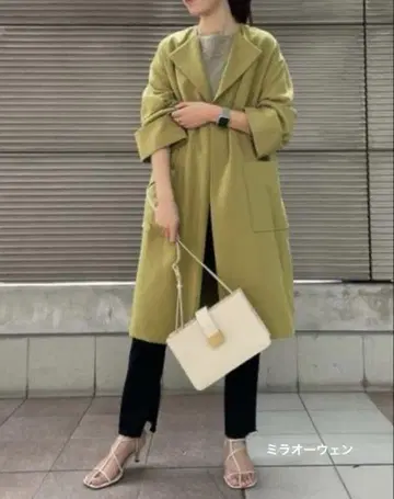 Mila Owen 컬러 BOX 실루엣 롱 코트
