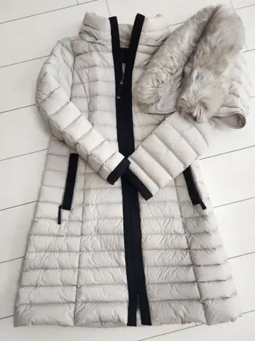 TO BE CHIC 베이지 롱 다운 자켓