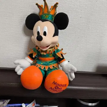미키마우스 봉제 인형 왕관 포함 약 30cm