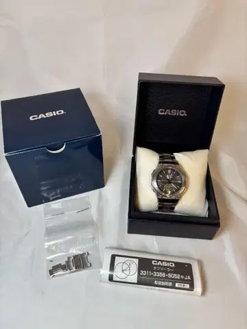 CASIO 3311-3358-5052 블랙 아날로그 시계