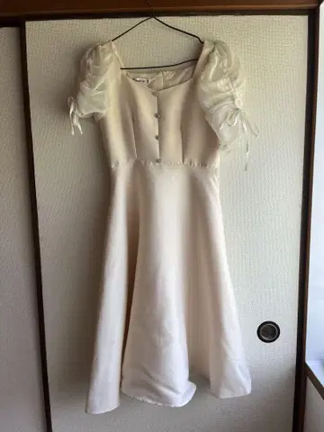 Design by TG 아이보리 플레어 드레스 M
