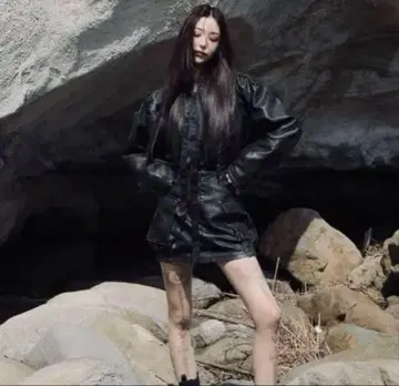 meltthelady 페이크 레더 재킷