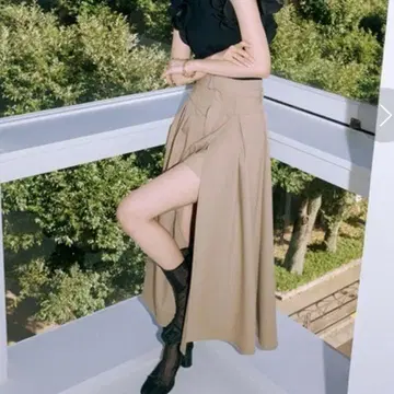 릴리 브라운 팬츠 도킹 랩스커트
