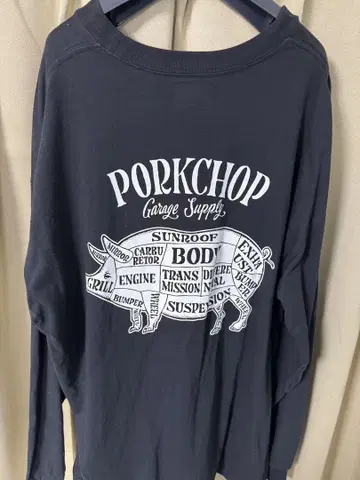 PORKCHOP GARAGE SUPPLY 포크 백 롱 T