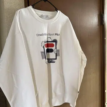 FILA 화이트 트레이닝복 L