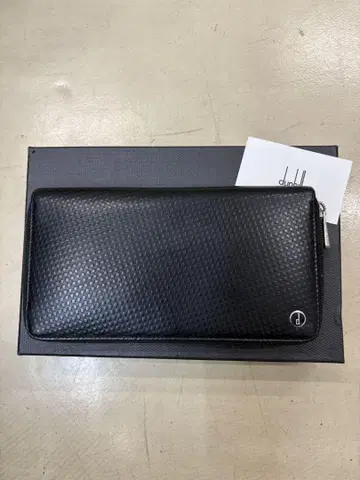 던힐 장지갑 블랙 라운드 지퍼 중고품