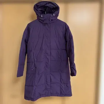 L.L.Bean 후드 부착 퍼플 롱 코트