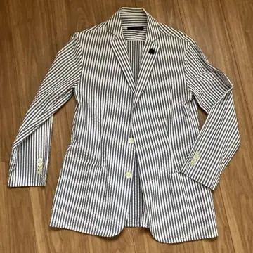 LARDINI 스트라이프 테일러드 자켓