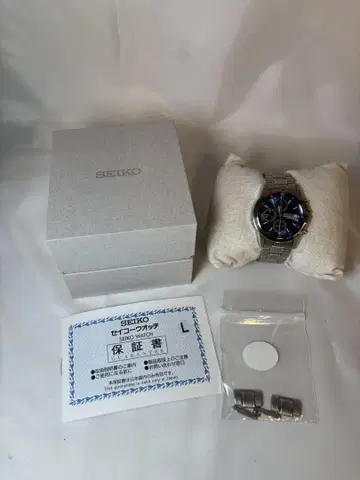 SEIKO 크로노그래프 손목시계 블루