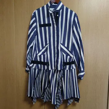 sacai 스트라이프 롱 셔츠 원피스 사이즈 2