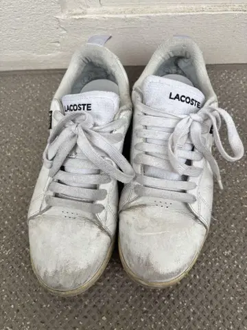 LACOSTE GORE-TEX 화이트 스니커즈 US8.5